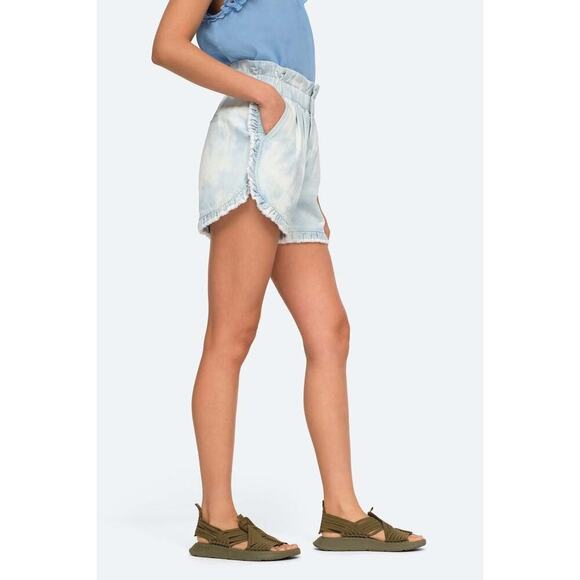 Sea New York Daryl Bleached Denim Shorts Blue Size 8 NWT - Picture 3 of 8